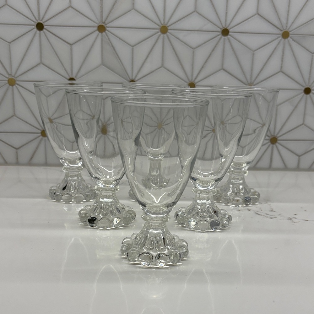 Vintage Anchor Hocking Berwick Boopie Juice/Wine 5oz Glasses Set of 6